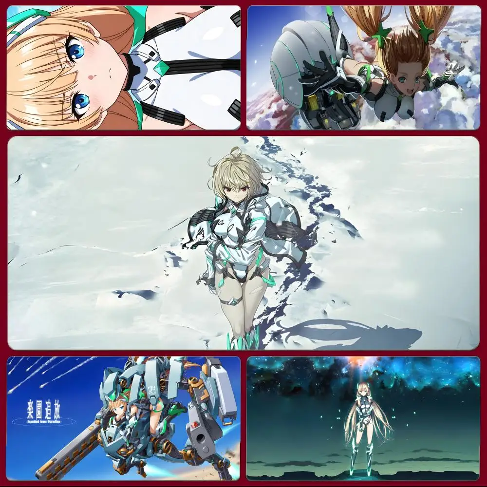 anime sci-fi E-Expelled from Paradise Mouse Pad Large Gaming Mousepad with Stitched Edges Thickened Desk Mat PC