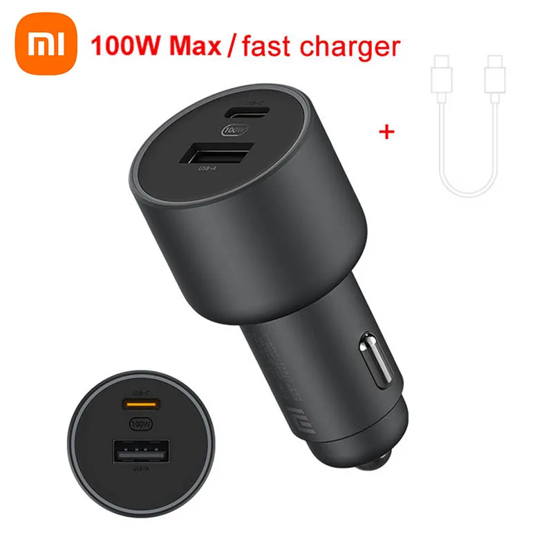 

Оригинальное автомобильное зарядное устройство Xiaomi для быстрой зарядки, 10000 Вт, макс. для Mi Phone 10/ MIX 4, 10000, 18 Вт для iPhone, Samsung, Huawei, других смартфонов