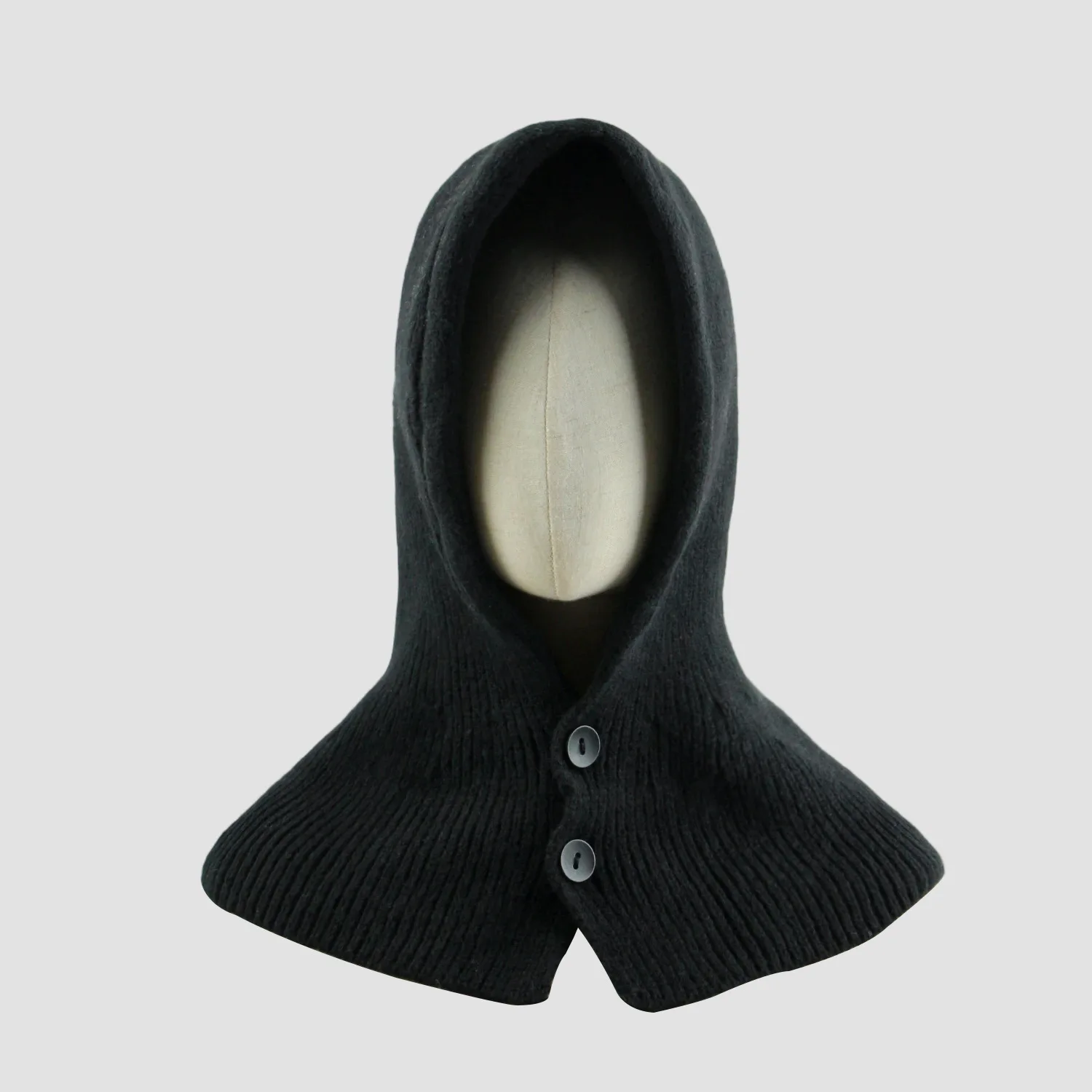 2025 جديد بالاكلافا هود وشاح المرأة محبوك 3 في 1 قبعة وشاح قناع القوطية شتاء دافئ يندبروف سدادات حماية الأذن الموضة الكورية #4