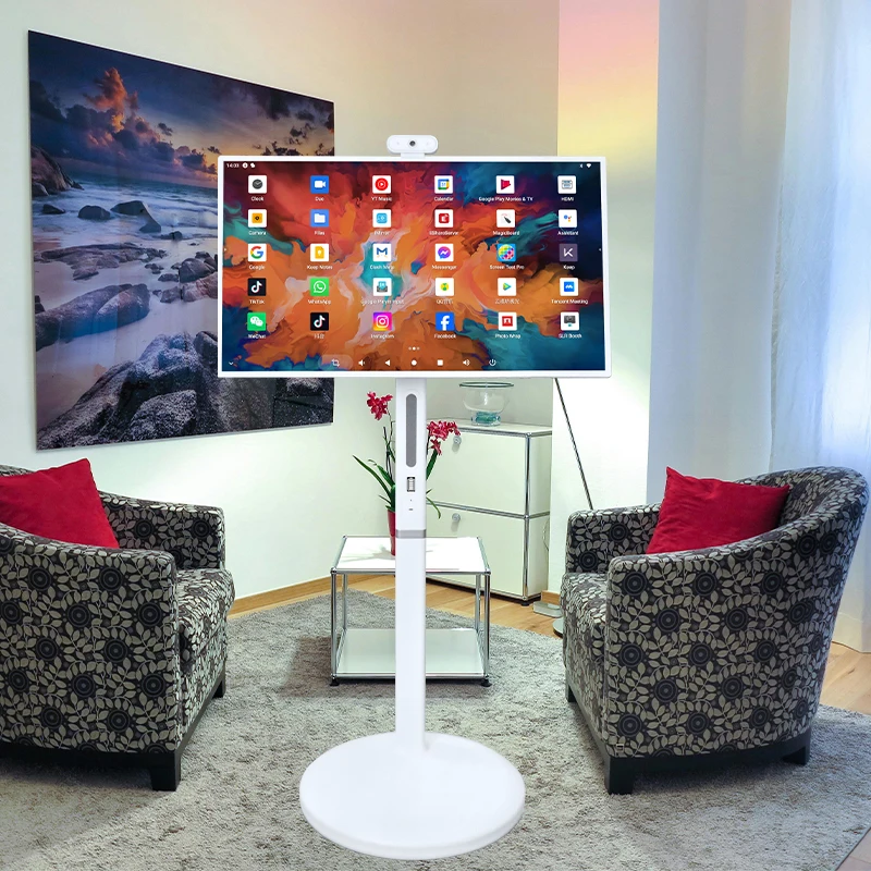 Fabrik Direktverkauf Android 32 Zoll Berührbarer Smart TV Lange Arbeitszeit Batterie Tragbare Smart Touch Screen Display