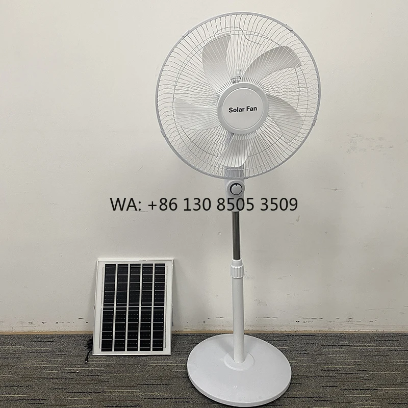 

Home Office 16 Inch Floor Stand Rechargeable Electric 15W Solar Powered Fan