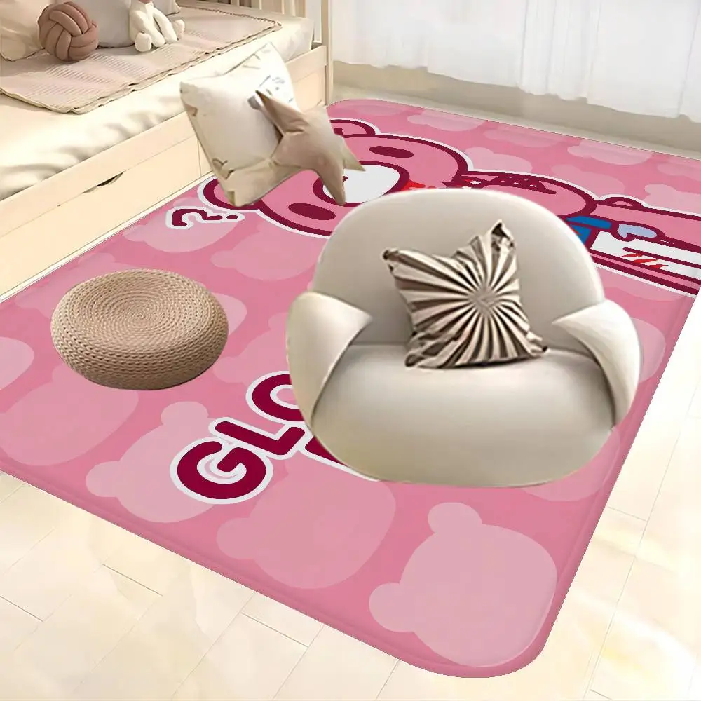 G-Gloomy B-Bear Entrance Door Mat Washable Non-Slip Living Room Sofa Chairs Area Mat Kitchen Welcome Doormat