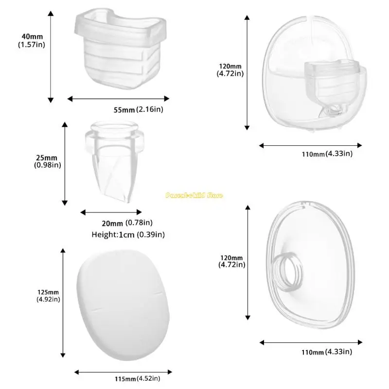 Bộ phận máy hút sữa thiết yếu WXTD dành cho mẫu S18/S21 có nắp và bình chống bụi