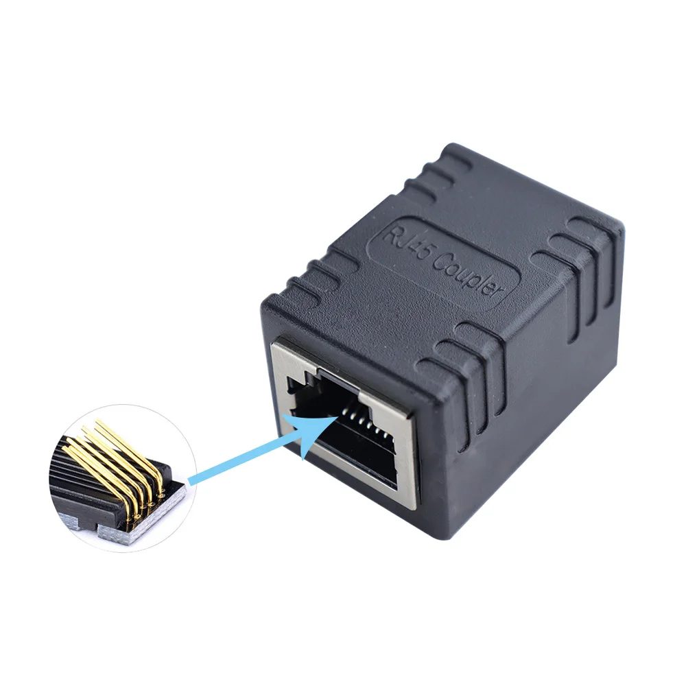 สายเคเบิลอีเทอร์เน็ตขยายตัว RJ45 CAT 5 CAT 6 Cat6A Coupler Coupler Extender-Ethernet Coupler หญิงไปยังหญิง