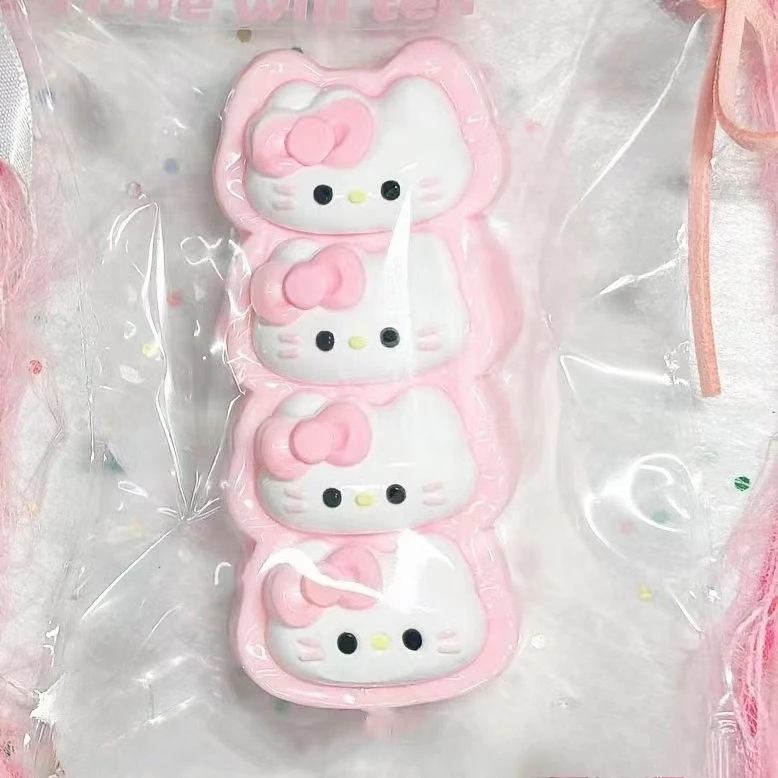 Sanrio Cute Hello Kitty Cream Stick Squeeze Toy Argilla para alívio do estresse (pintada à mão, tamanho pode ser assimétrico)