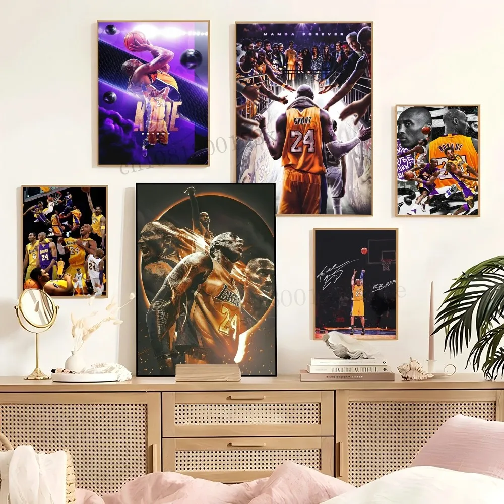 Sports Star K-Kobe Bryant Poster Paper Print Home Living Room Bedroom Entrance Bar Cafe Art Painting Decoration