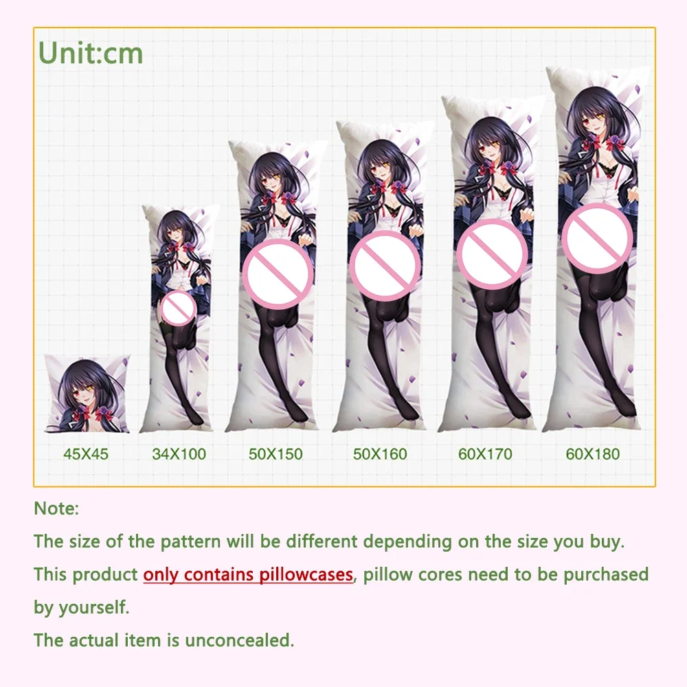 4 حجم Dakimakura المعانقة غطاء وسادة تخصيص المخدة الكرتون أنيمي الفراش وسادة