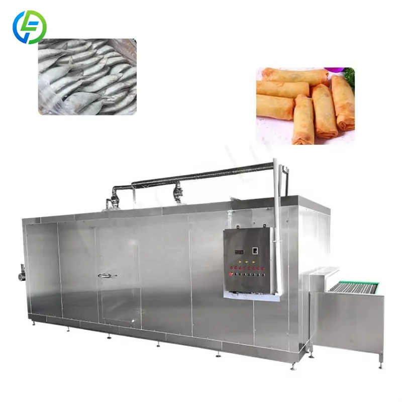 Factory Price Iqf Pizza Quick Fast Blast Fruit Flash Freeze Tunnel Freezer Process Line for Chicken of Ultra Customized