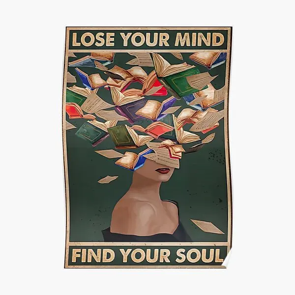 Book Your Mind  Poster Print Picture Modern Decoration Funny Home Wall Painting Room Vintage Mural Art Decor No Frame