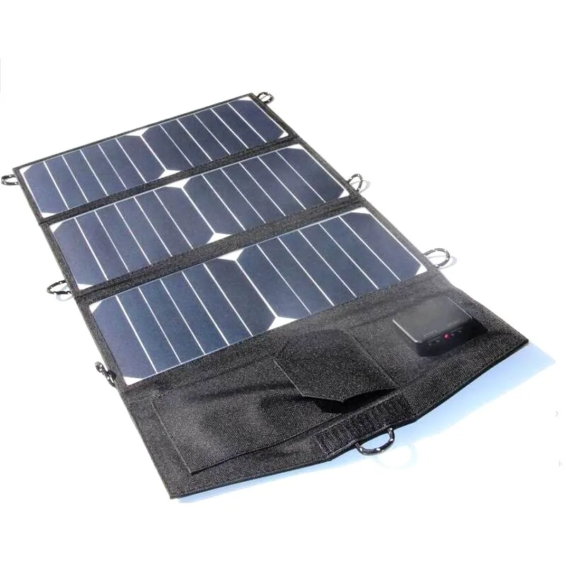 BUHESHUI High Quality Foldable Solar Panel Portable Battery Charger For Mobile Phones/Power Banks/iPhone etc 21W Sunpower