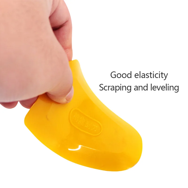 Paint Tool Stopverf Ovale Schraper Schraper Stopverf Mes Plastic Auto Verf Handje Rubber Materiaal