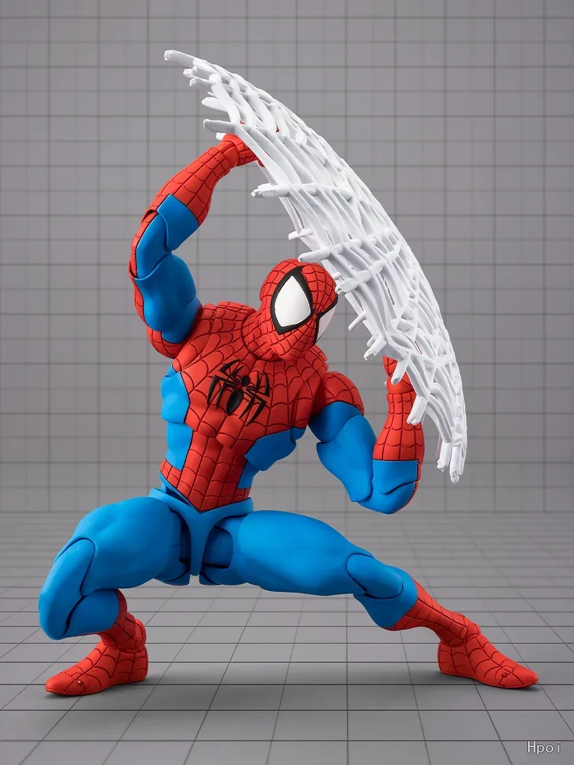 En stock BANDAI SPIRITS Genuino S.H. Figuras de Spider-Man, Wolverine y Cyclops de la colección GAMERVERSE, modelo de personaje de anime para móvil.