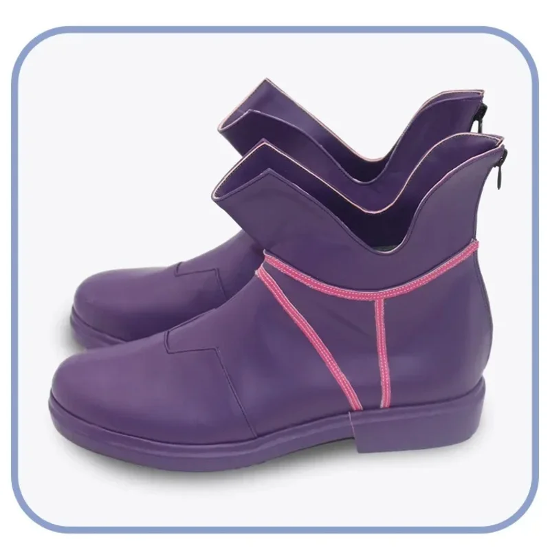 25COSLOL the Boy Who Shattered Time Ekko Cosplay Shoes Halloween Carnival Boots Cosplay Prop PU Leather Shoes Custom Made