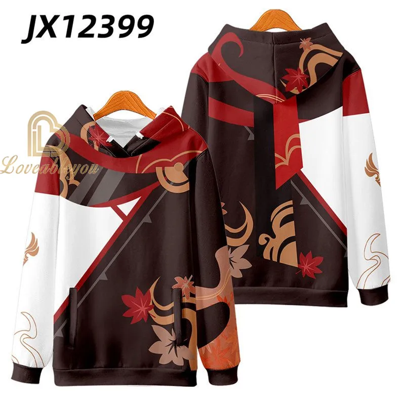 Sudadera con capucha de Genshin Impact para hombre, ropa deportiva informal, Amber Venti, barbie, jersey para niño, primavera y otoño