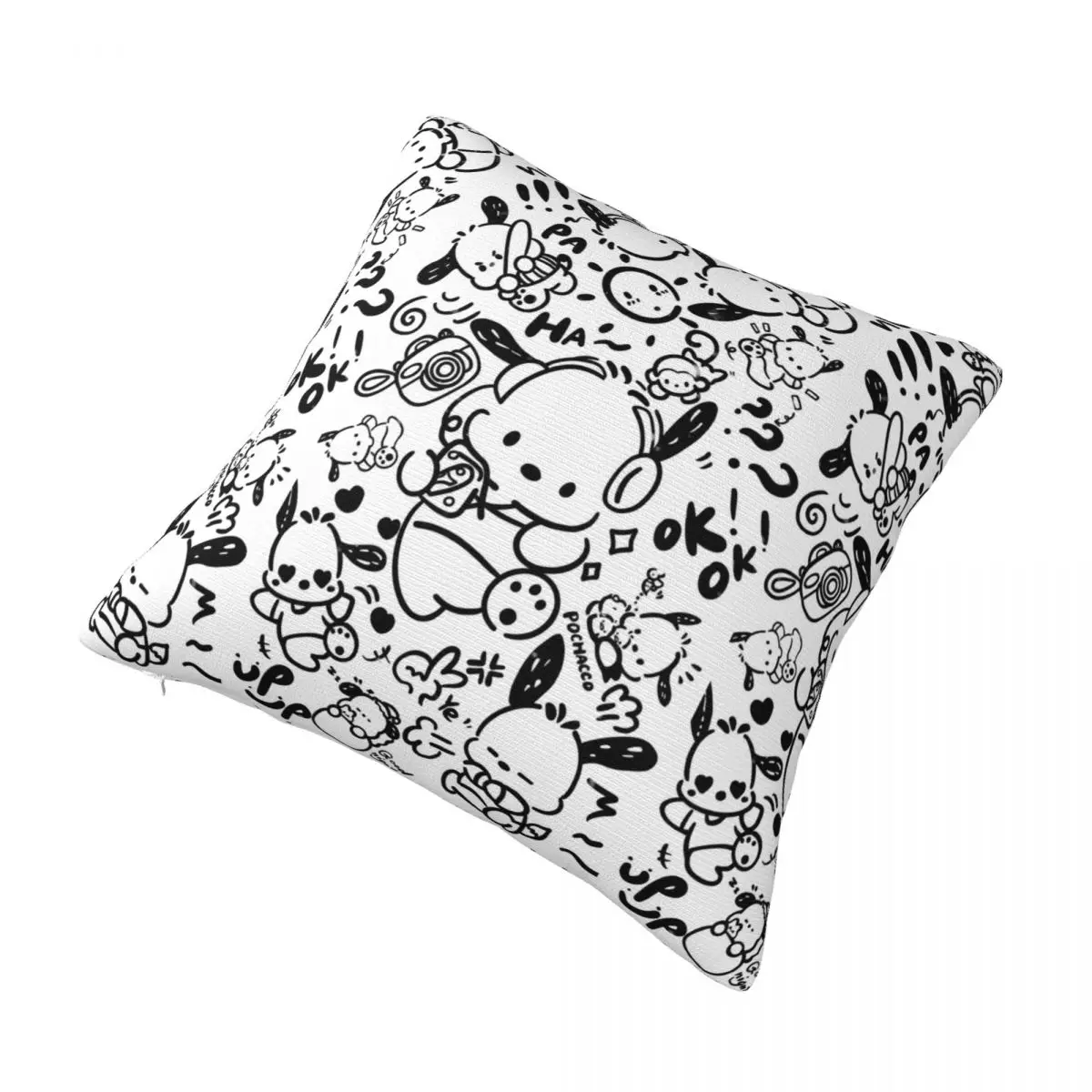 Decorative Pillow Covers Pochacco Sanrio Stuff Home Pillow Case Cover Square Multi Size Drop Shipping