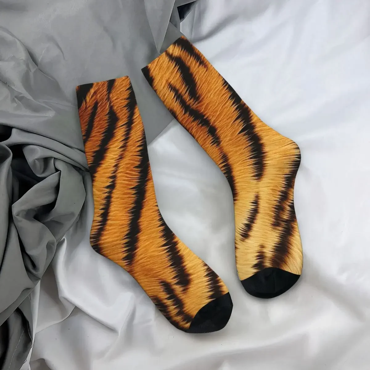 

All Seasons Crew Stockings Tiger Skin Socks Harajuku Long Socks for Men Women Valentine's Day Gifts