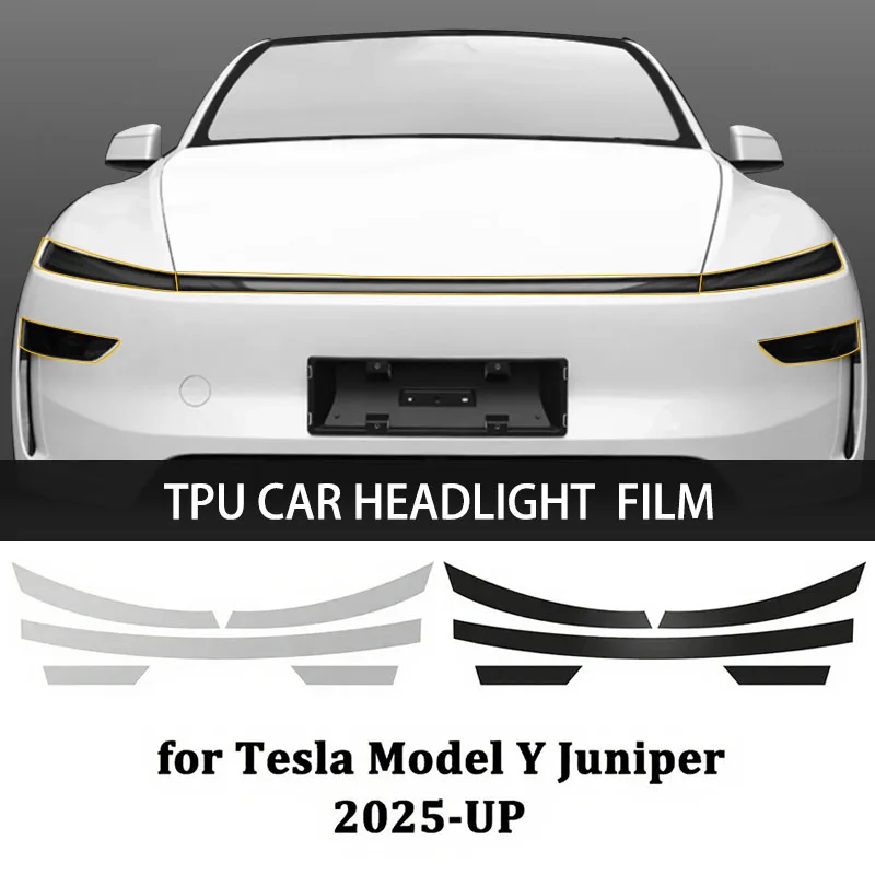 Headlight Protective Film for Tesla Model Y Juniper Model Y 2025 2026 TPU Car Tail Light Film Paint Protection Accessories
