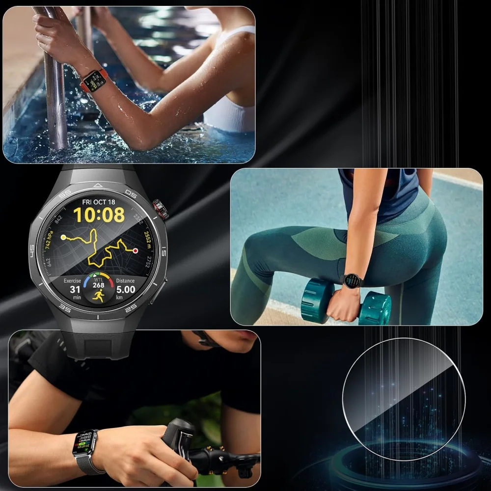 1-5pcs Tempered Glass for Huawei Watch GT5 41mm 46mm Anti-Scratch Screen Protector Film for Huawei Watch GT5 Pro 42mm/46mm