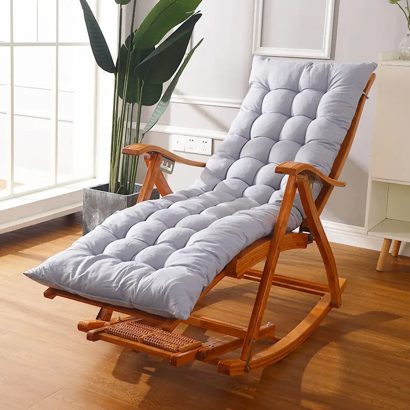 Imagem -04 - Macio Confortável Balanço Lounge Chair Monocromático Sofá Bay Window Sentado Almofada Home Decor sem Cadeira Simples Recliner