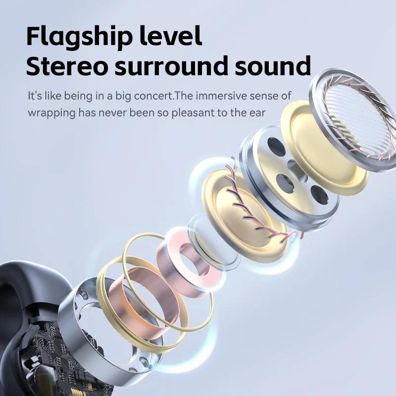 الحدود الساخن M30 الأذن كليب العظام التوصيل الرياضة الراقية فائقة عمر البطارية سماعات لاسلكية #3