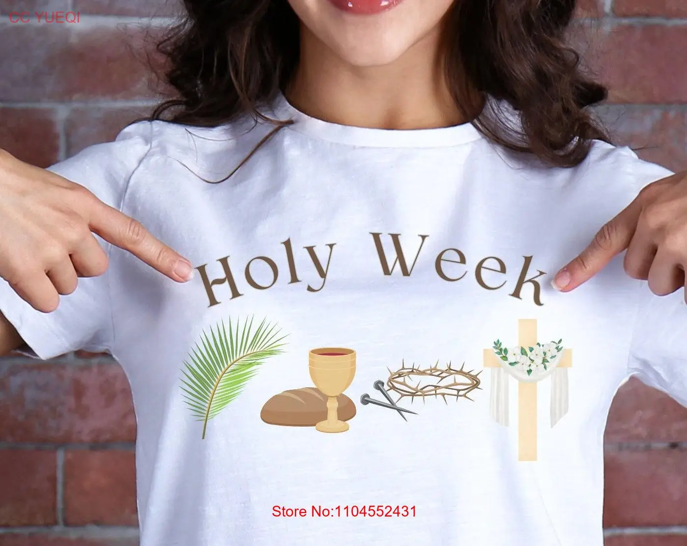 Holy Week shirt Triduum tee Catholic T Palm Sunday shirts Thursday Good Friday Easter Vigil tops long or short sleeves