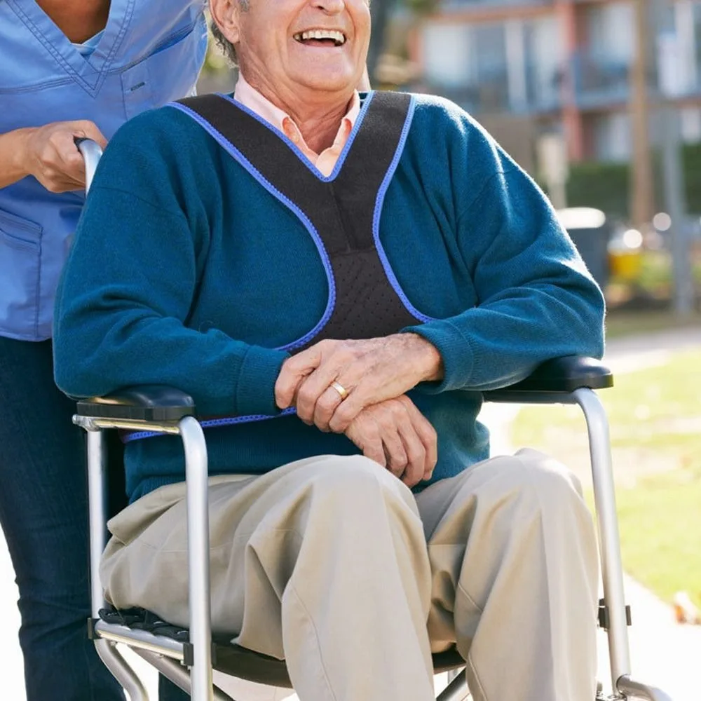 

Adjustable Wheelchair Waist Strap Breathable Comfortable Fixing Safety Harness Unisex Fall Prevention Wheelchair Seats Belt