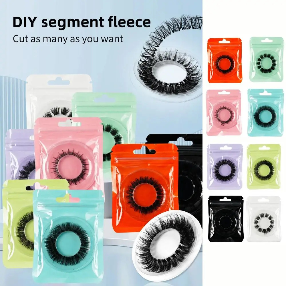 Fashion Mink-like Hair Segmented Eye Eyelashes Curling Thick Fluffy False Eyelashes Eye Elongated Makeup 3D Eye Lashes Ladies