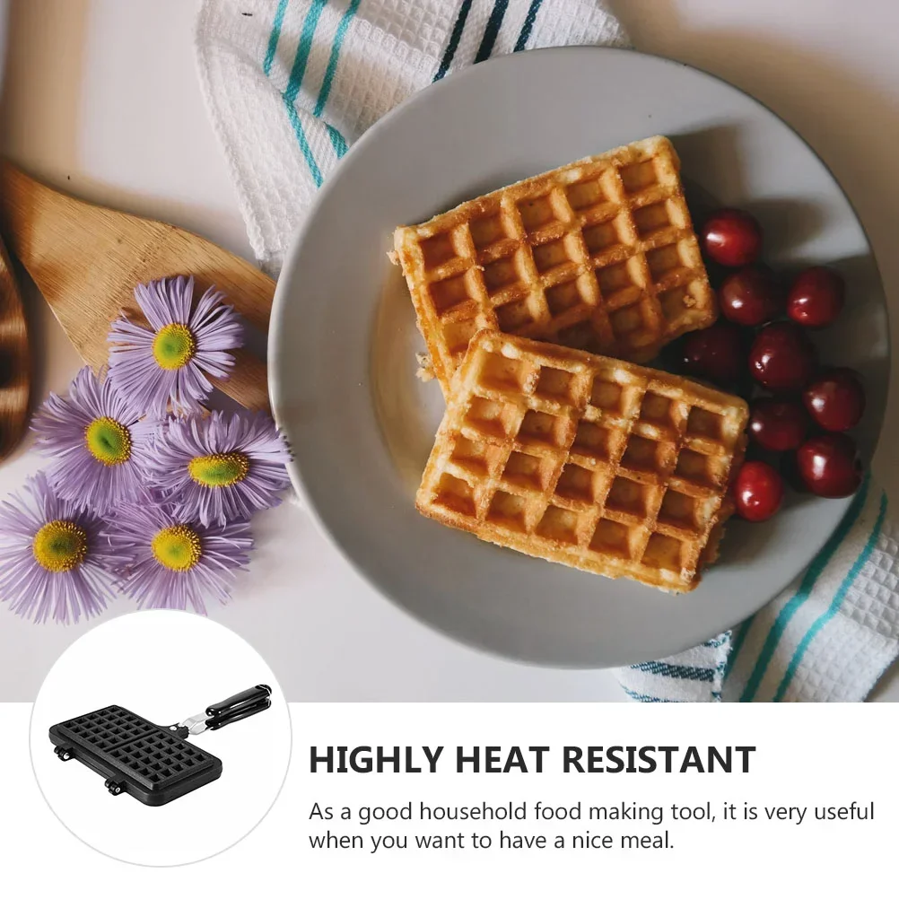 Waffle Cake Maker Baking Pan Sandwich Stick Mould Nonmold Press Frying Molds Gas Plate Tool Diy Hotmaking Toast Cooker Iron