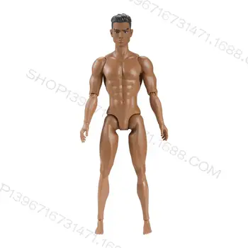 MAF Elemental BJD 6bodový mužský model vojáka, nahý lidský pohyb, sval, model 13 kloubů, hračka pro panenky 6 nejlepší prodej BJD panenka mužská nahá - №1