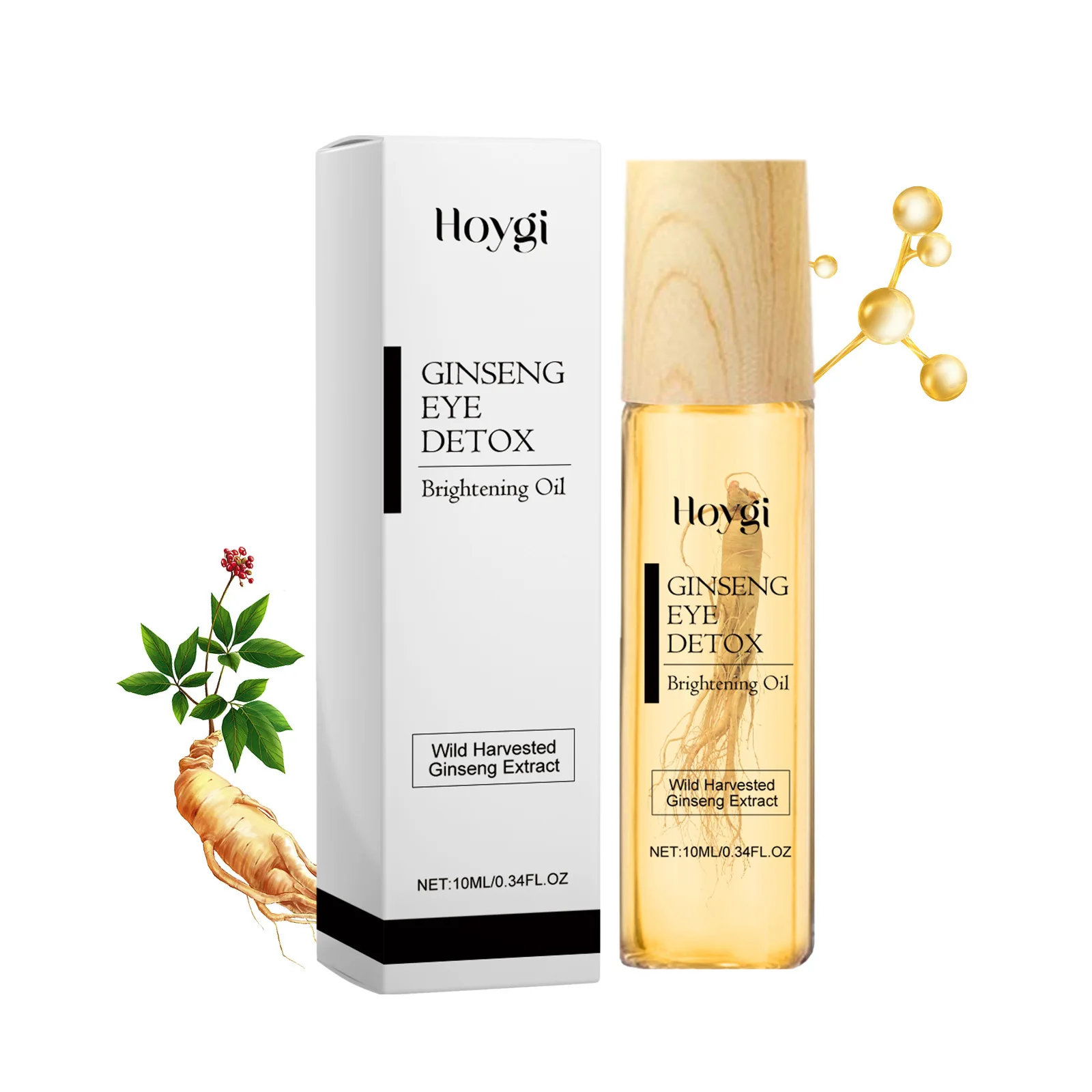 Essence de Ginseng Anti-rides estompe les ridules élimination du sac pour les yeux ascenseur raffermissant dissolvant de taches foncées blanchissant Anti cernes sérum pour les yeux