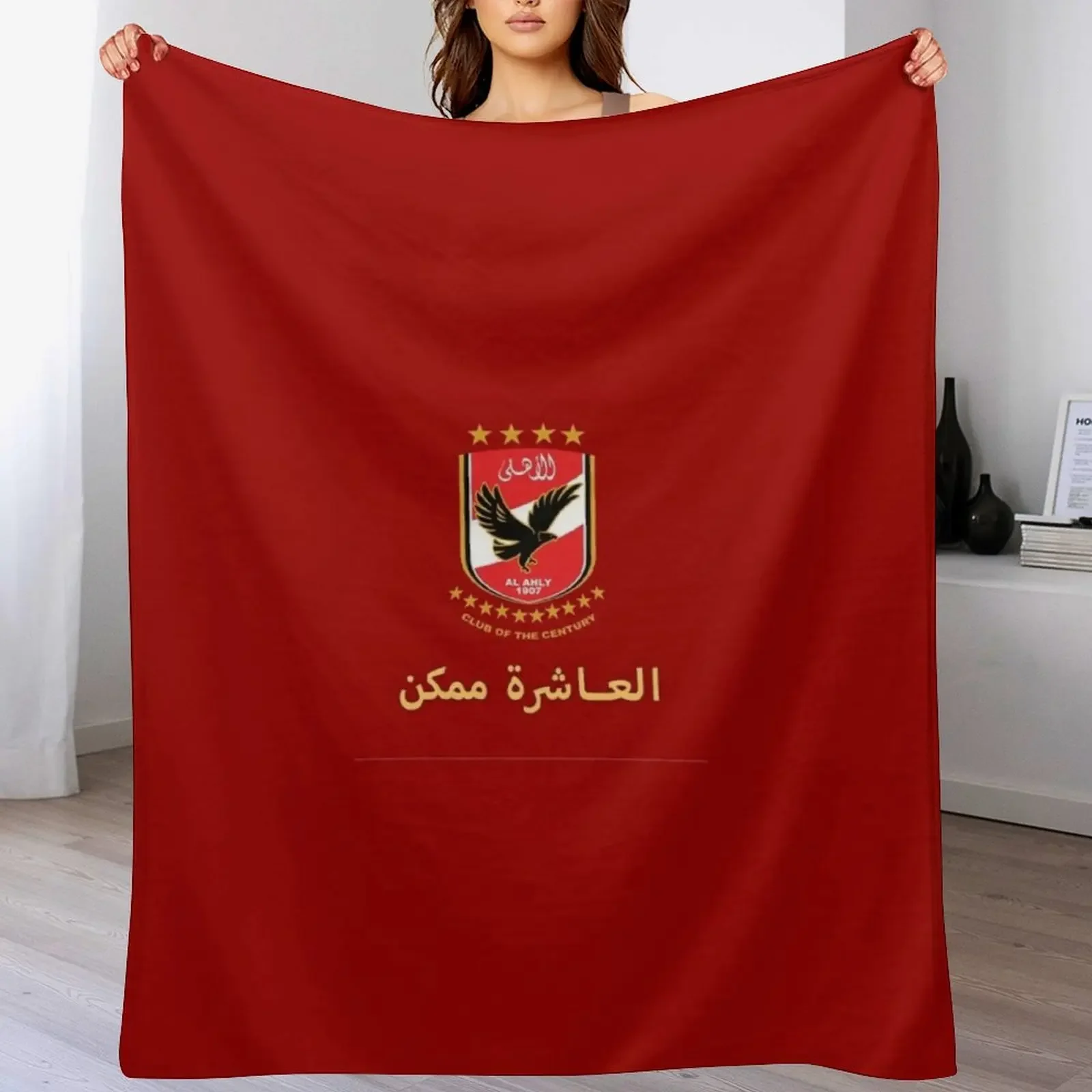 

Al Ahly Al3ashra Throw Blanket Quilt Plush Summer Beddings Blankets