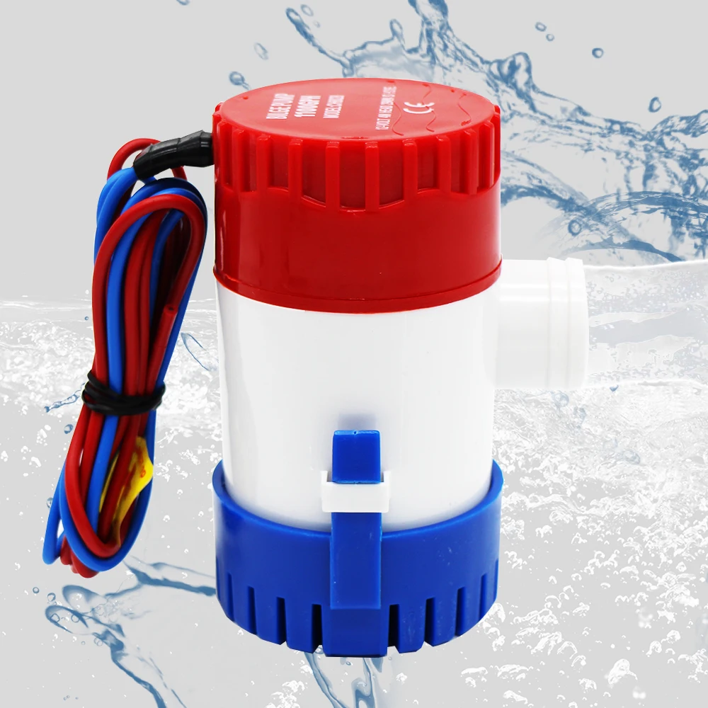 

Mini Bilge Pump Upgarde 4th Generation 12v 24V 750gph 1100GPH for Boat Submersible Marine Water Suction Tool