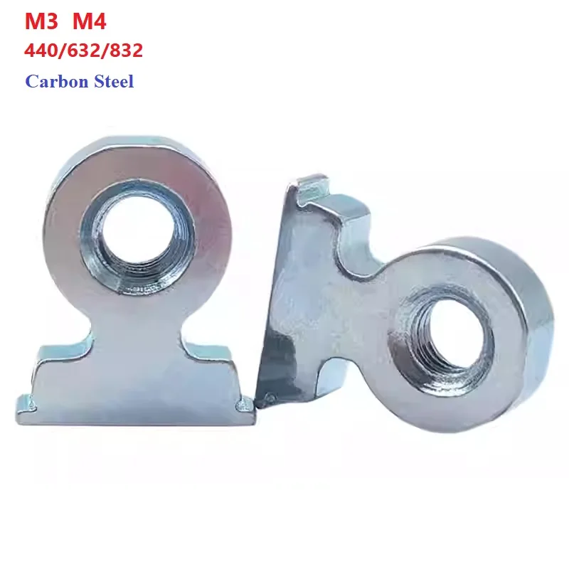 Carbon Steel Galvanized Right Angle Connection Buckle Nut Crimping Rivet Line Buckle Column Nuts M3/M4/440/632/832