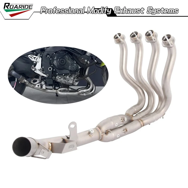 For SUZUKI GSXR600 GSXR750 2011-2025 Motorcycle Exhaust System Header Link Pipe Slip On Stainless Steel Connect Stock Original