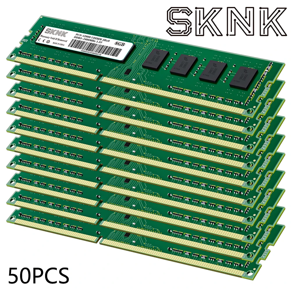 50PCS RAM DDR3 8GB 4GB DIMM Memory 1066 1333MHZ 1600Mhz Desktop 1.5V PC3-12800U High Compatible DDR3 8GB 1600MHZ Desktop Memoria