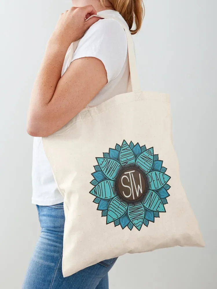 Start The Wave Inspired Sunflower Tote Bag Big bag personalized tote bag tote men's Shopping bags