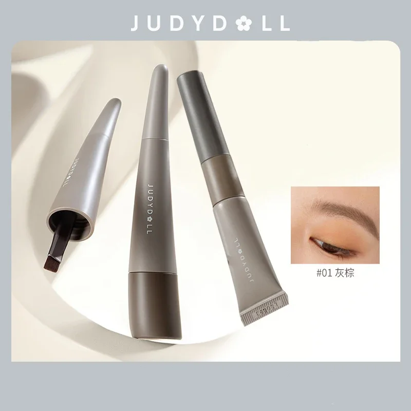 Judydoll Blade Eyebrow Eyeliner Paste Dual Purpose Long Lasting Waterproof Natural With 1.2mm Brush Makeup