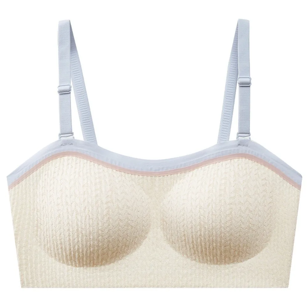 

Lingerie Adjustable Wireless Bra Elastic Traceless Shockproof Brassiere for Women Anti-sagging Gathered Breasts Seamless Bras