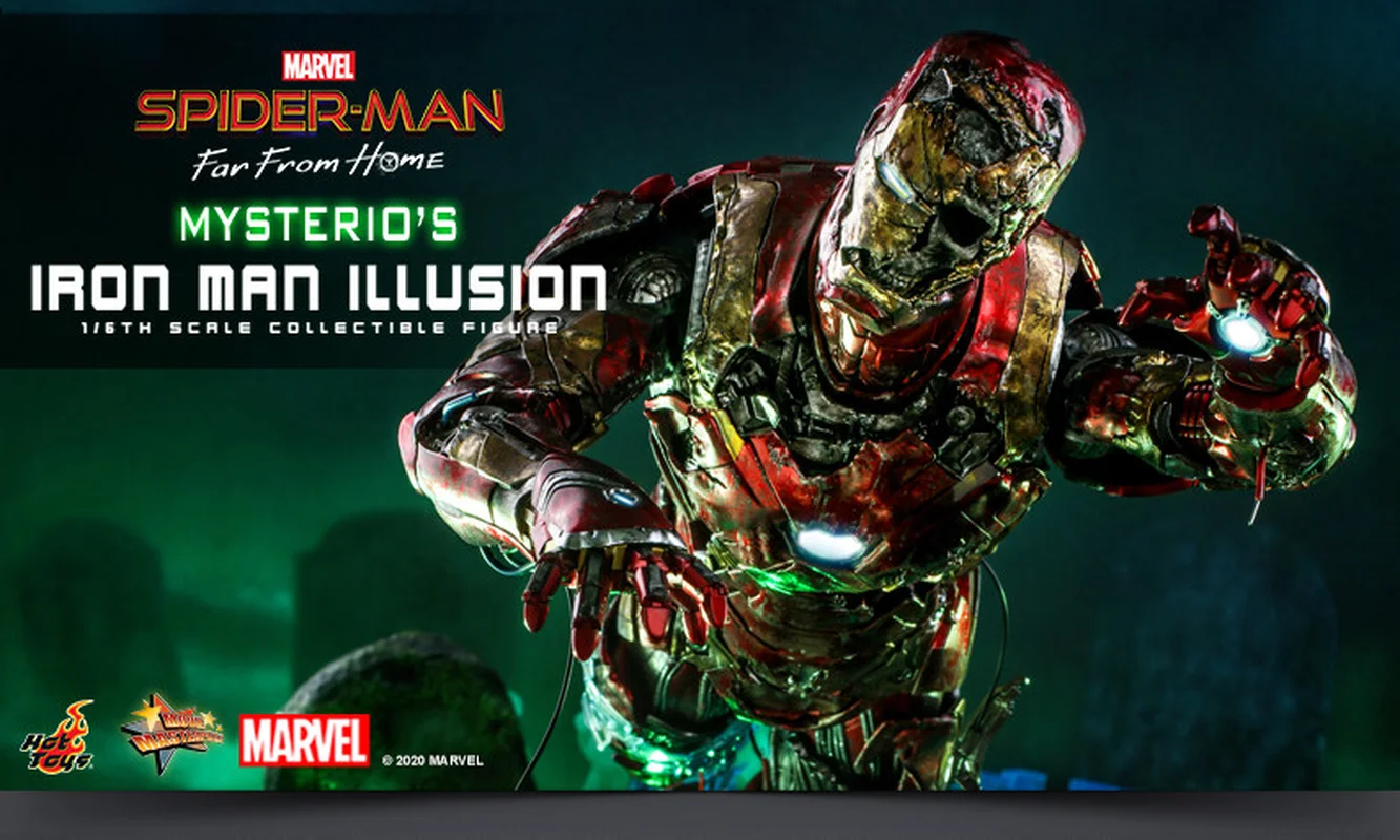 

Hot Toys Spider-Man Mysterio'S Iron Man Illusion 1:6 Scale Collectible Action Figure Collectible Room Decoration Holiday Gift