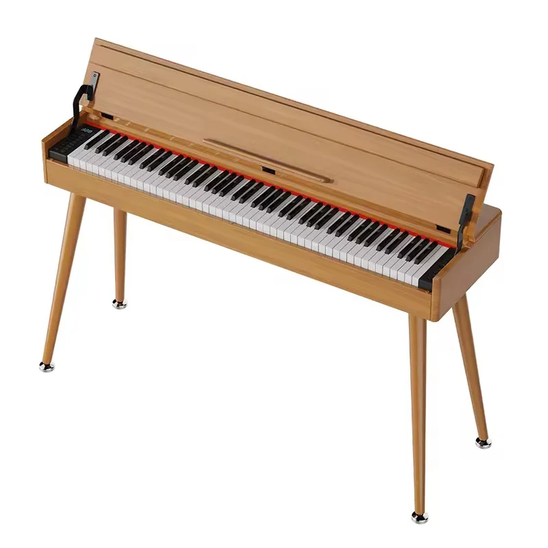 Profesionales Custom 88 Key Weighted Musical Instruments Electric Piano Keyboard Portable Peach Wood Desk Digital Digital Piano