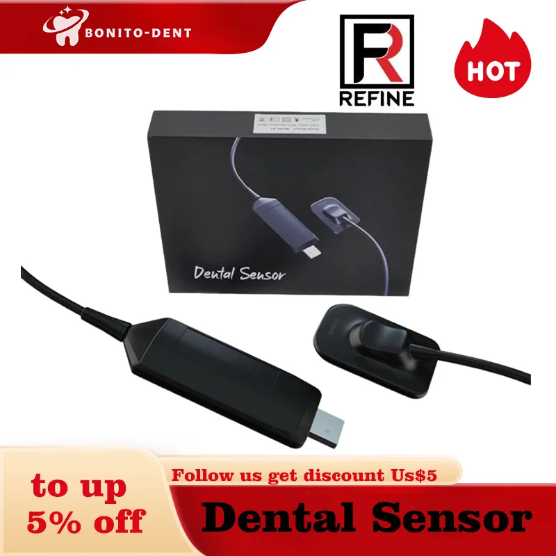 REFINE Dental X-ray Sensor RVG rx Sensor Intraoral HD Imaging Dental RVG X ray Radiography Sensor