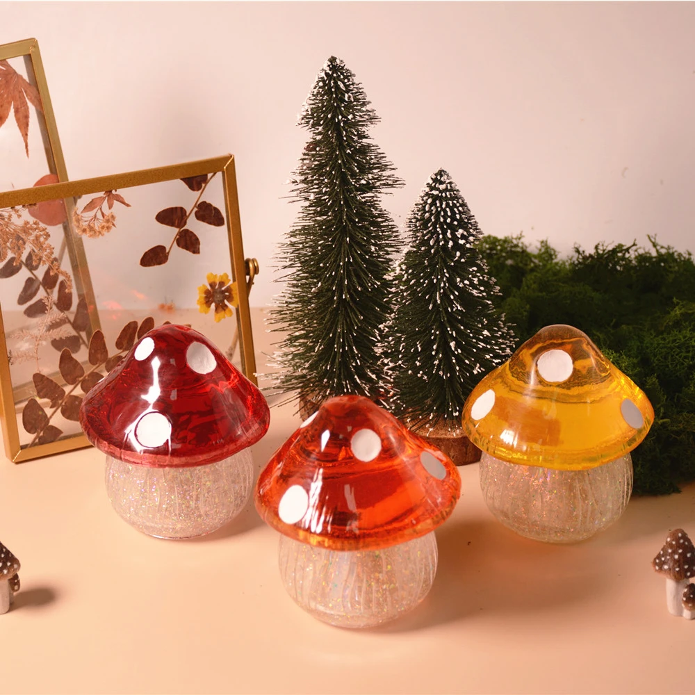 Multi-function Mushroom Heart Storage Boxes for DIY