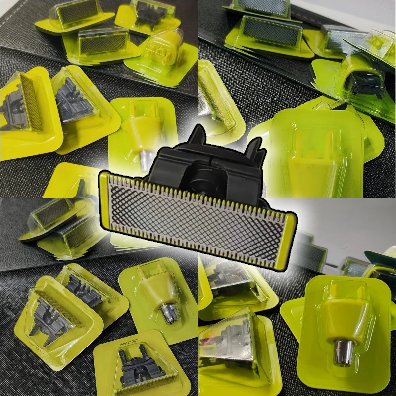 رؤوس ماكينة حلاقة جديدة قابلة للاستبدال للرجال - أجزاء رأس حلاقة مسننة على الوجهين