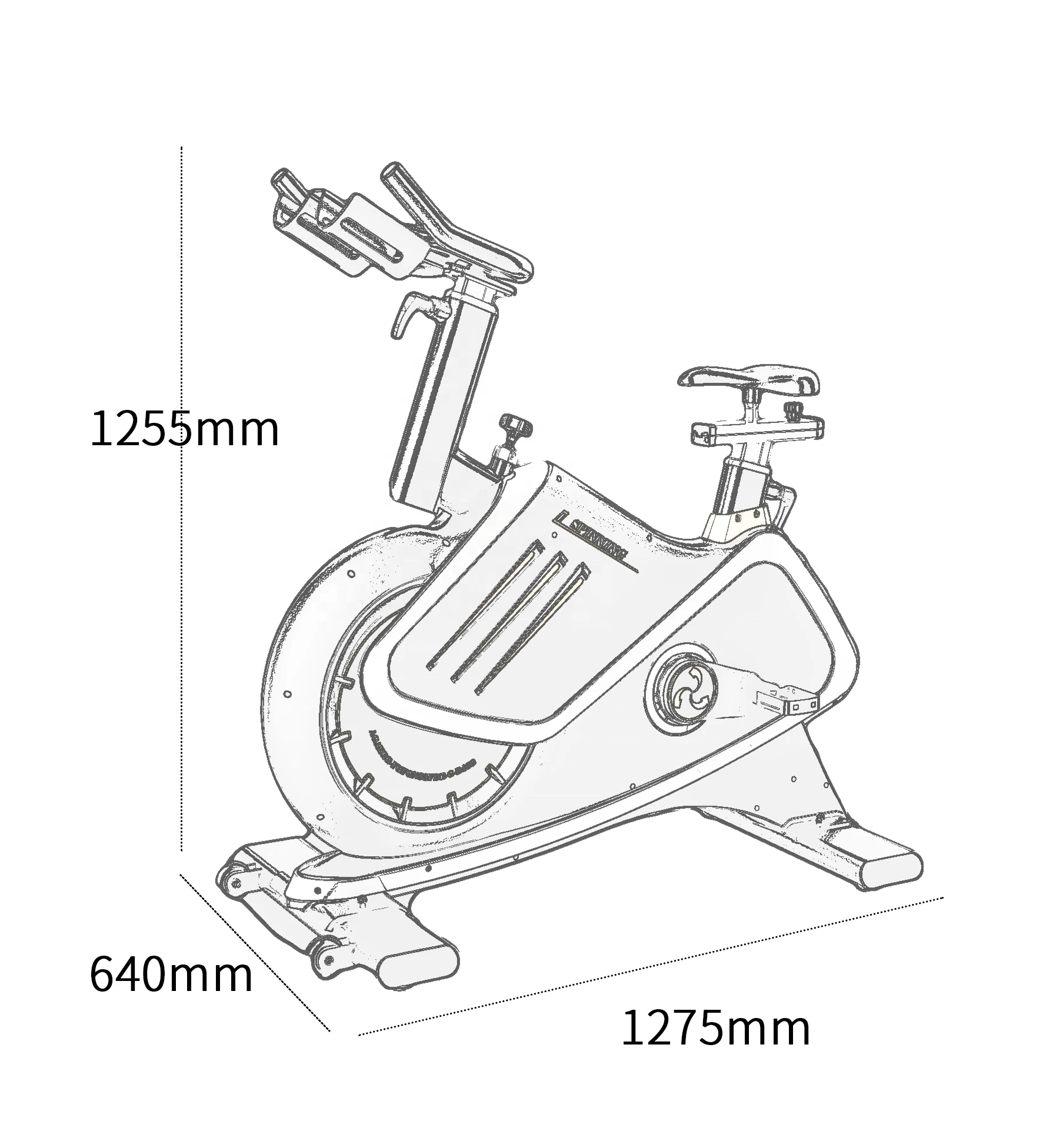 Factory Direct Wholesale Exercise Bike Unisex Spinning Bicycle CE ISO9001 Spin Bike For Gym