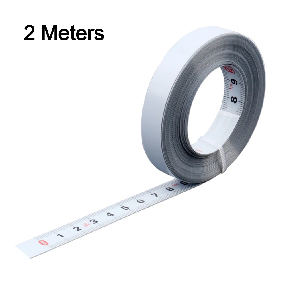 Self-adhesive Ruler Tape Measure Workshop Equipment 1pc 2/2.5 Meter Carbon Steel Forward And Reverse Middle-Part