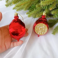 2024 New Decorations Holiday Party Pendant Water Drop Clock Opposite Ball Accessories