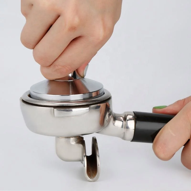 

Ebay hot selling 58mm Barista Espresso Coffee Tamper Stainless Steel Base Aluminum Handle