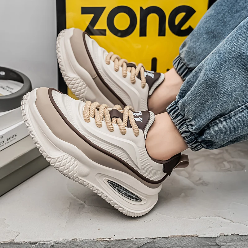 2026 New Fashionable, Comfortable, and Popular Thick soled Shoes for Four Seasons Casual Sports Men's Shoes