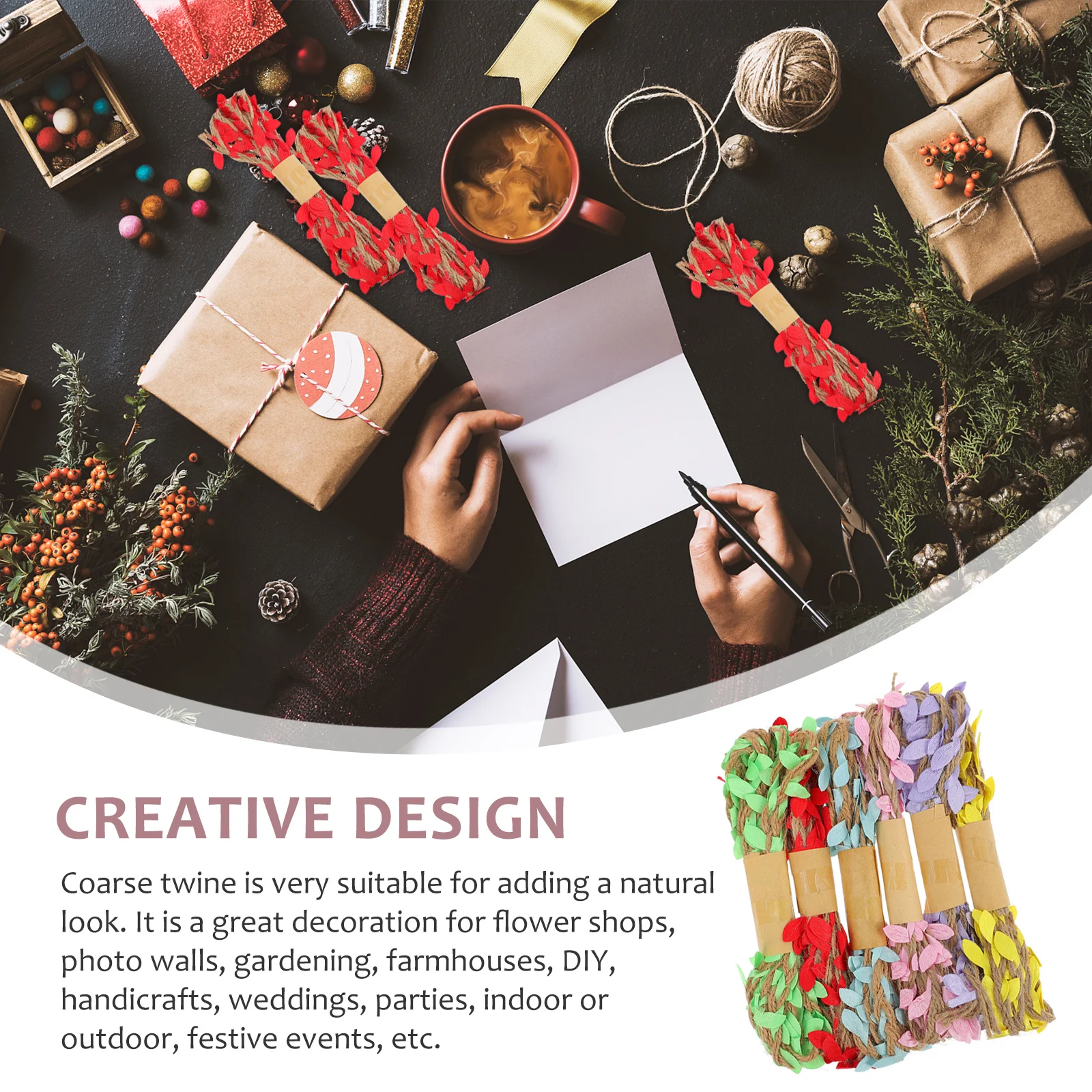 6 шт. искусственных листьев для украшения