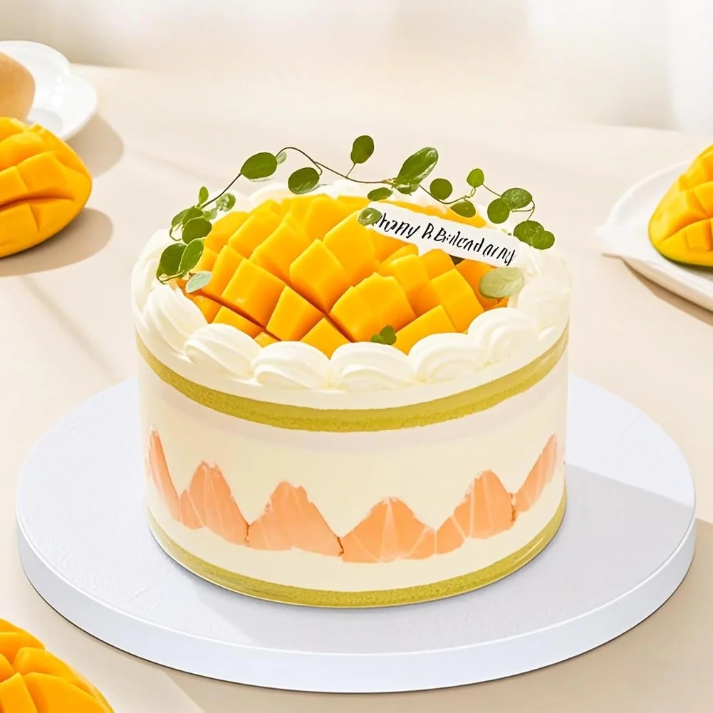 Corrugated Cardboard For Cake Base Tray 5 Pack for For Cake Decorating Baking and Party Dessert Presentation Use